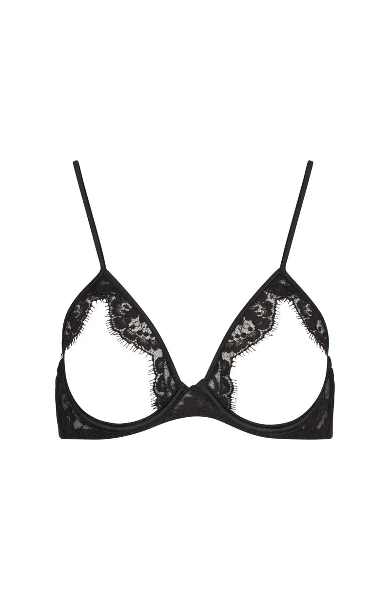 Sheer Lingerie Coco de Mer Bras Nera Wired Open Bra