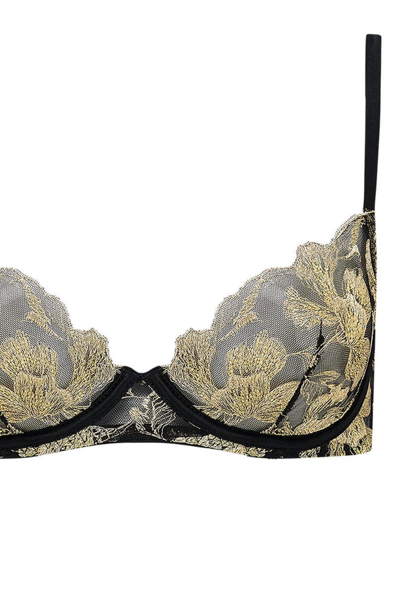 Oriana Plunge Bra and Brazilian Knicker Set-Lingerie Sets-Coco De Mer-SHEER, SHEER, Luxury lingerie brand, Luxury lingerie Hong Kong, Designer lingerie HK, Designer lingerie online, International luxury lingerie, Luxury lingerie gift ideas, buy lingerie online, Designer lingerie global delivery, Luxury lingerie shipping to Australia, Luxury lingerie shipping to Singapore