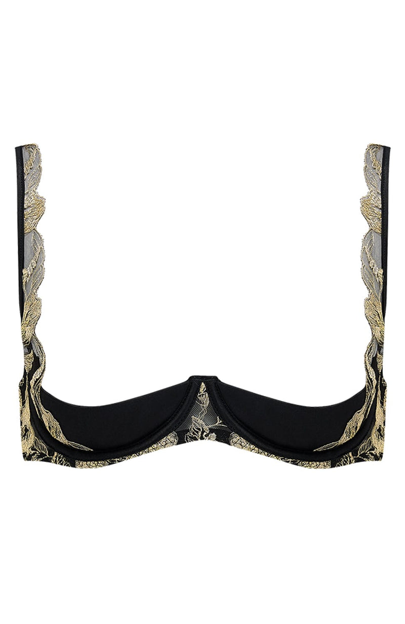 Oriana Quarter Cup Bra-Bras-Coco De Mer-SHEER, SHEER, Luxury lingerie brand, Luxury lingerie Hong Kong, Designer lingerie HK, Designer lingerie online, International luxury lingerie, Luxury lingerie gift ideas, buy lingerie online, Designer lingerie global delivery, Luxury lingerie shipping to Australia, Luxury lingerie shipping to Singapore