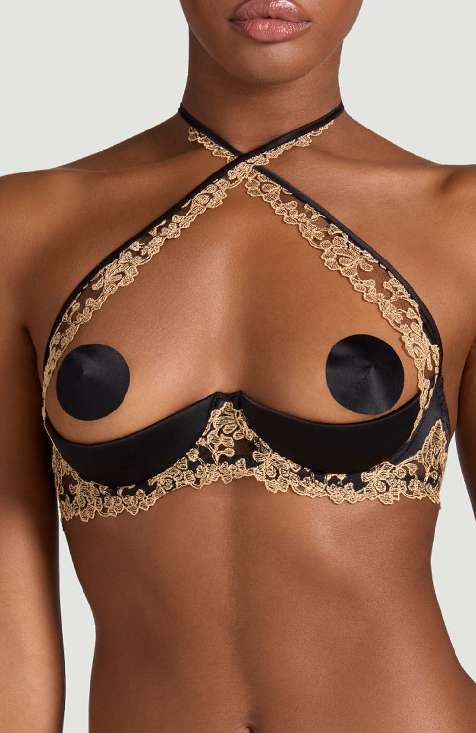 Sheer Lingerie Coco De Mer Bras Reina Quarter Cup Bra