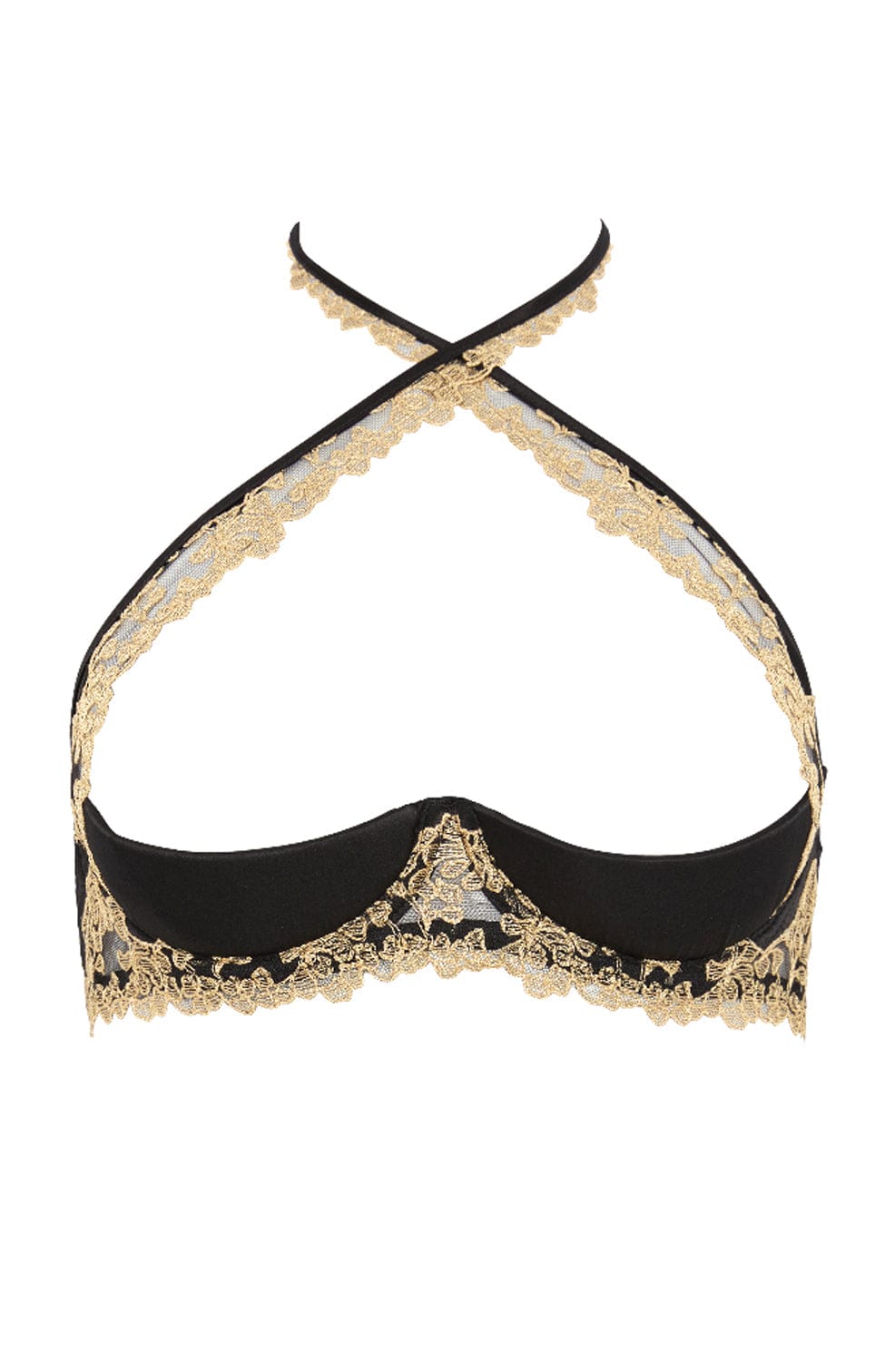 Sheer Lingerie Coco De Mer Bras Reina Quarter Cup Bra