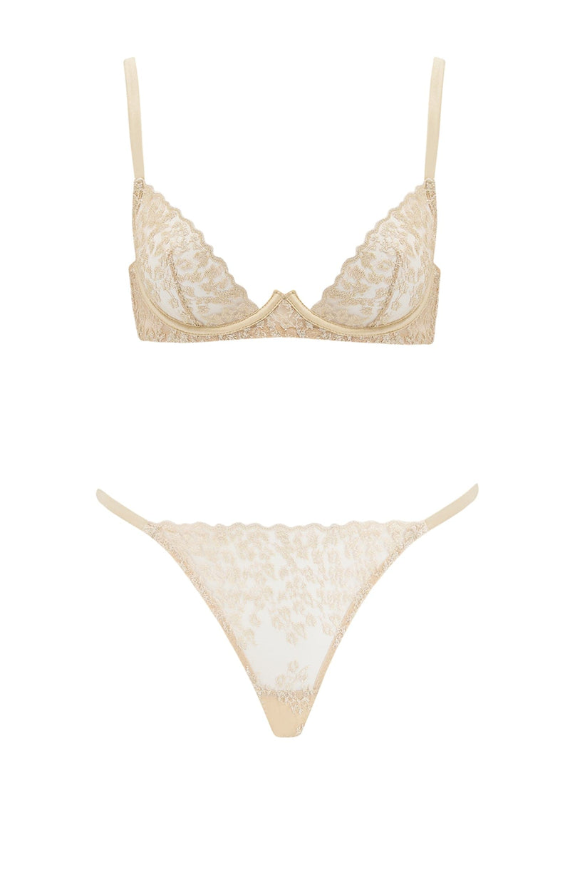 Selena Plunge Bra and Brazilian Knicker Set-Lingerie Sets-Coco De Mer-SHEER, SHEER, Luxury lingerie brand, Luxury lingerie Hong Kong, Designer lingerie HK, Designer lingerie online, International luxury lingerie, Luxury lingerie gift ideas, buy lingerie online, Designer lingerie global delivery, Luxury lingerie shipping to Australia, Luxury lingerie shipping to Singapore