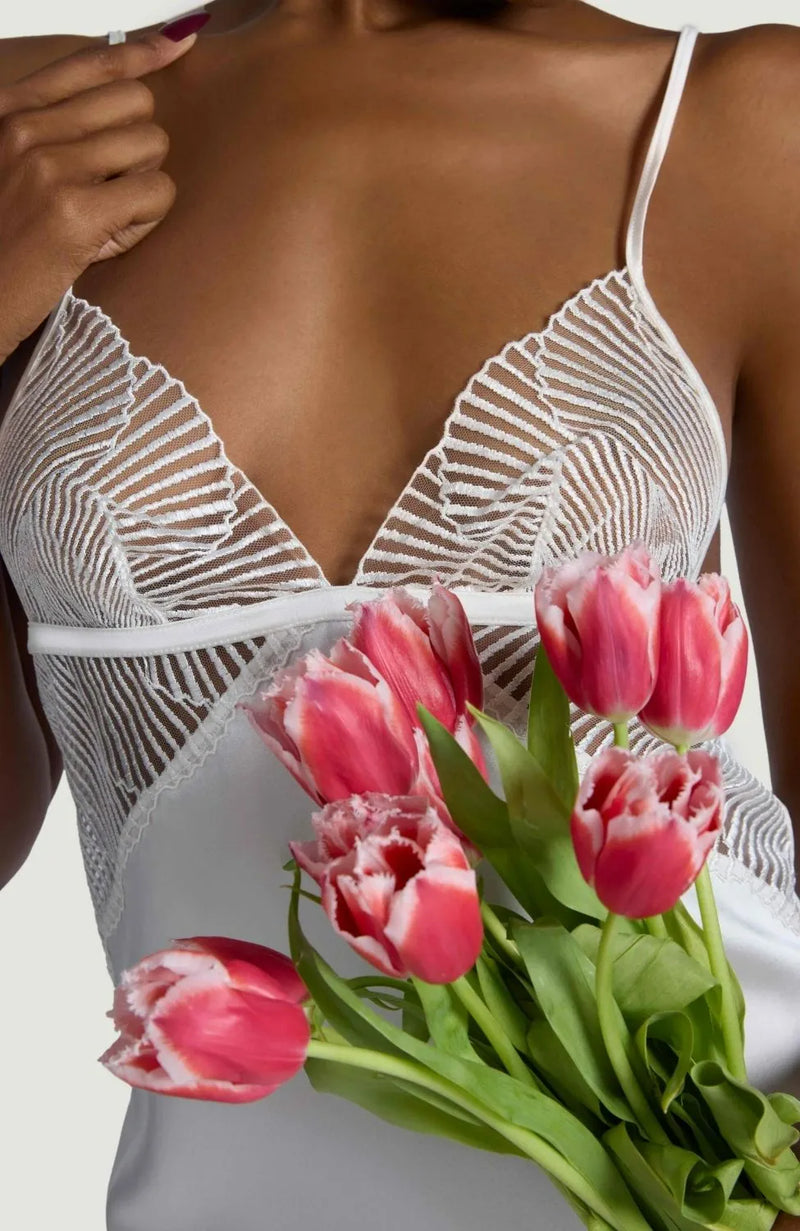 Sheer Lingerie Coco De Mer Loungewear Athena Slip