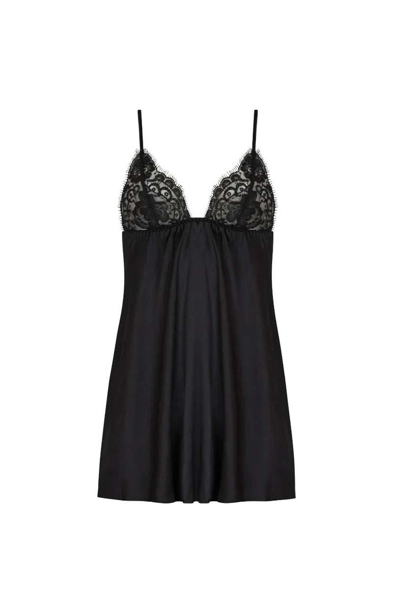 Sheer Lingerie Coco de Mer Loungewear Nera Babydoll