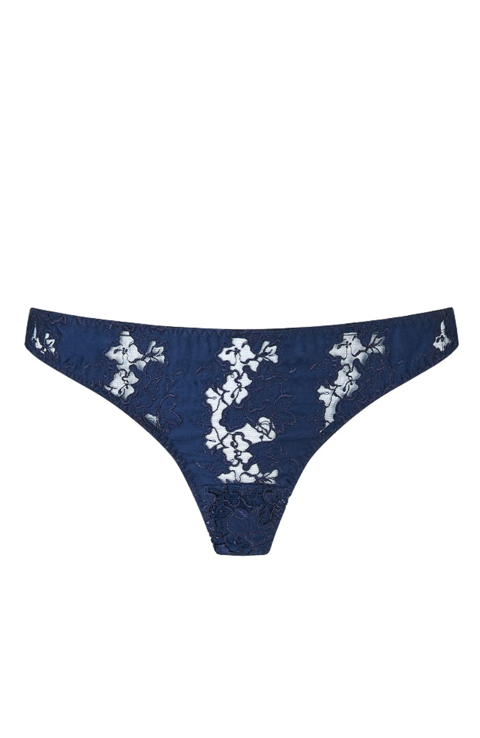 Sheer Lingerie Coco De Mer Underwear Indigo / 2502 / XS Arella Skirted Thong