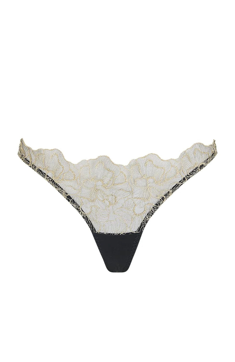 Damona Thong-Underwear-Coco de Mer-SHEER, SHEER, Luxury lingerie brand, Luxury lingerie Hong Kong, Designer lingerie HK, Designer lingerie online, International luxury lingerie, Luxury lingerie gift ideas, buy lingerie online, Designer lingerie global delivery, Luxury lingerie shipping to Australia, Luxury lingerie shipping to Singapore