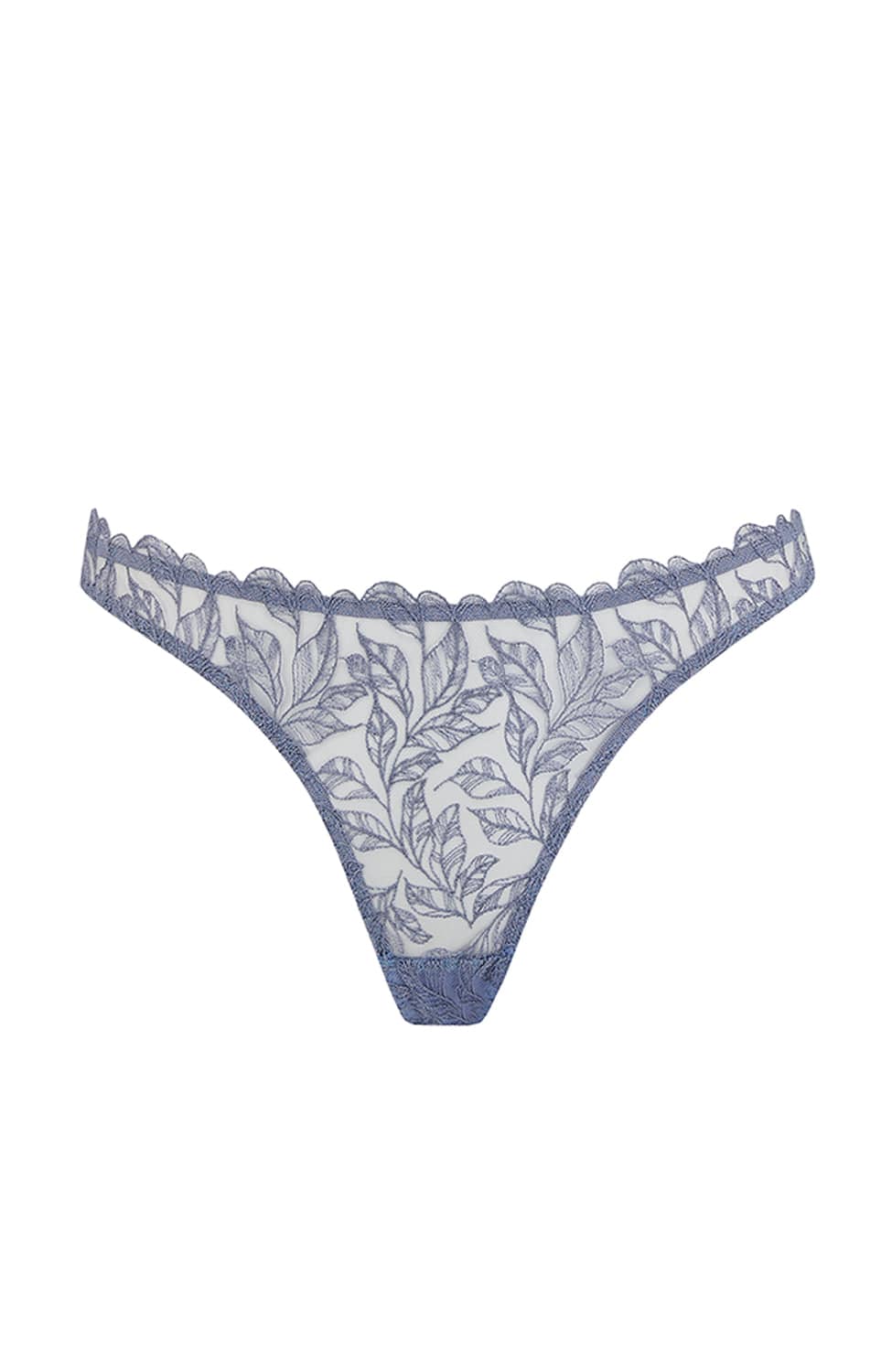 Sheer Lingerie Coco De Mer Underwear Powder Blue / 2501 / XS Elandra Brazilian Knicker