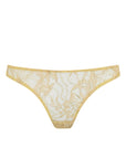 Sheer Lingerie Coco de Mer Underwear Gold / 2402 / XS Fiorella Brazilian Knicker