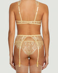 Sheer Lingerie Coco de Mer Underwear Fiorella Suspender Belt