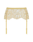 Sheer Lingerie Coco de Mer Underwear Gold / S/M Fiorella Suspender Belt