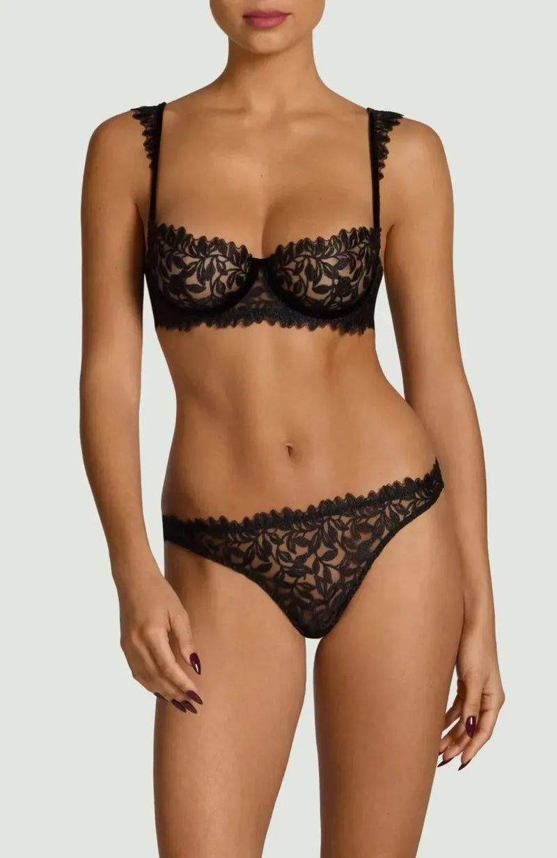 Sheer Lingerie Coco De Mer Underwear Irena Skirted Thong