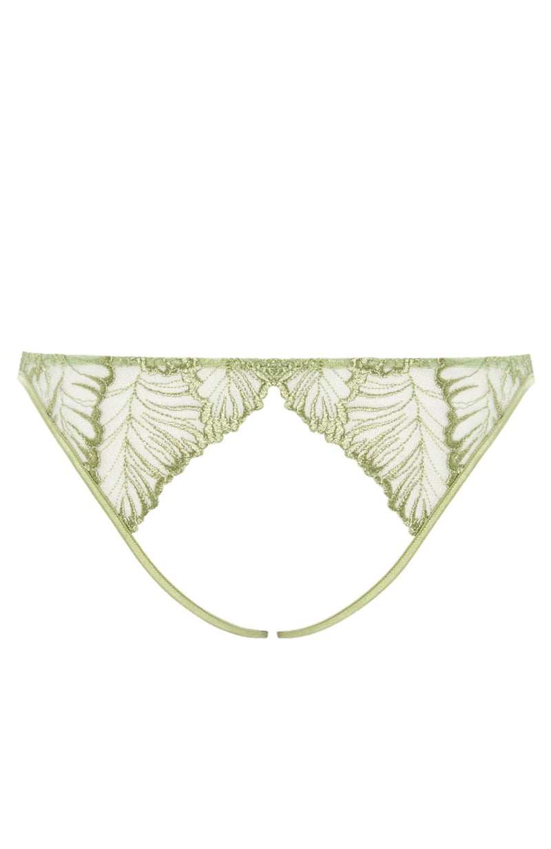 Laurel Open Brief-Underwear-Coco De Mer-SHEER, SHEER, Luxury lingerie brand, Luxury lingerie Hong Kong, Designer lingerie HK, Designer lingerie online, International luxury lingerie, Luxury lingerie gift ideas, buy lingerie online, Designer lingerie global delivery, Luxury lingerie shipping to Australia, Luxury lingerie shipping to Singapore