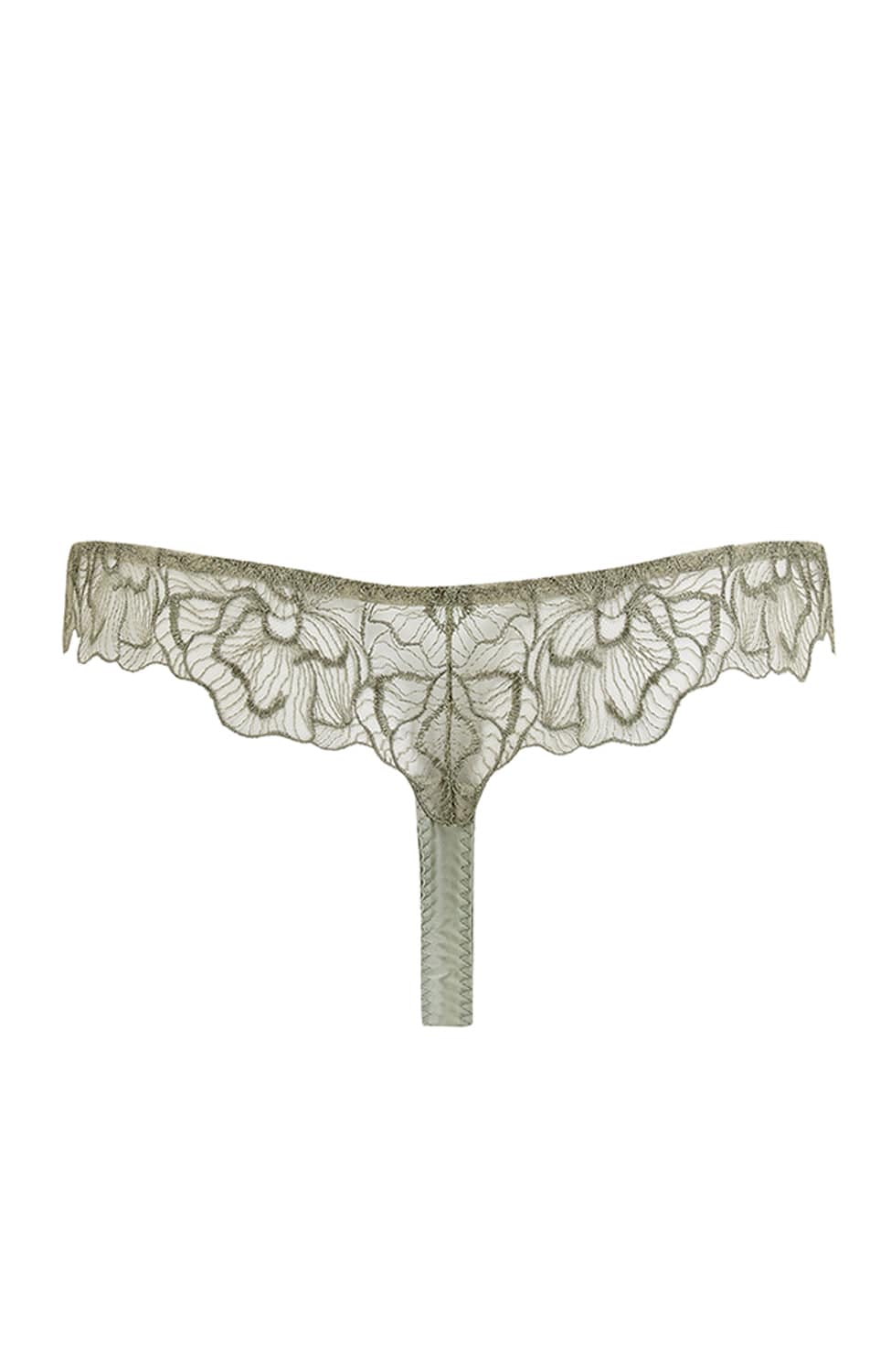 Sheer Lingerie Coco De Mer Underwear Lila Skirted Thong