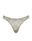 Sheer Lingerie Coco De Mer Underwear Sage / 2501 / XS Lila Skirted Thong