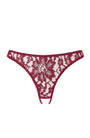 Sheer Lingerie Coco De Mer Underwear Bordeaux / 2502 / S Naraya Open Knicker