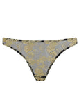 Sheer Lingerie Coco De Mer Underwear Black Gold / 2501 / XS Oriana Brazilian Knicker