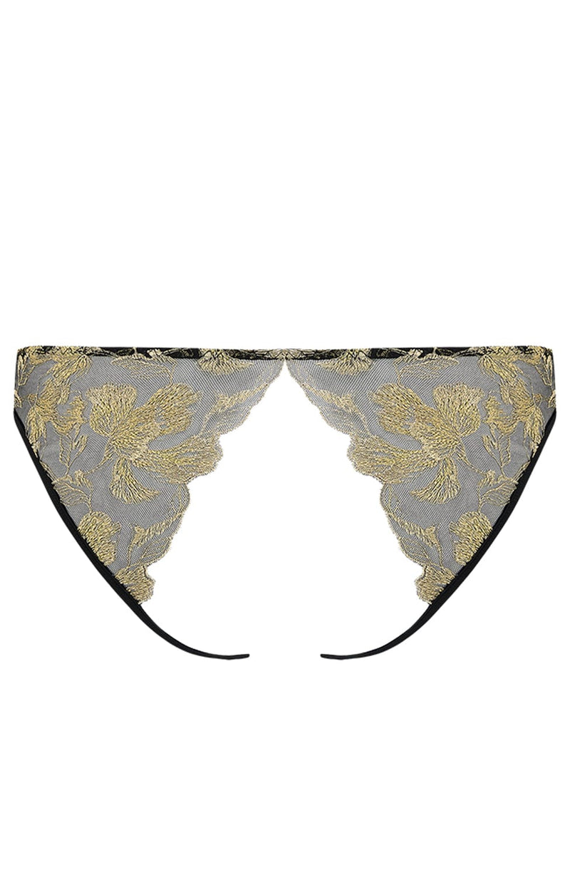 Oriana Quarter Cup Bra and Open Knicker Set-Lingerie Sets-Coco De Mer-SHEER, SHEER, Luxury lingerie brand, Luxury lingerie Hong Kong, Designer lingerie HK, Designer lingerie online, International luxury lingerie, Luxury lingerie gift ideas, buy lingerie online, Designer lingerie global delivery, Luxury lingerie shipping to Australia, Luxury lingerie shipping to Singapore