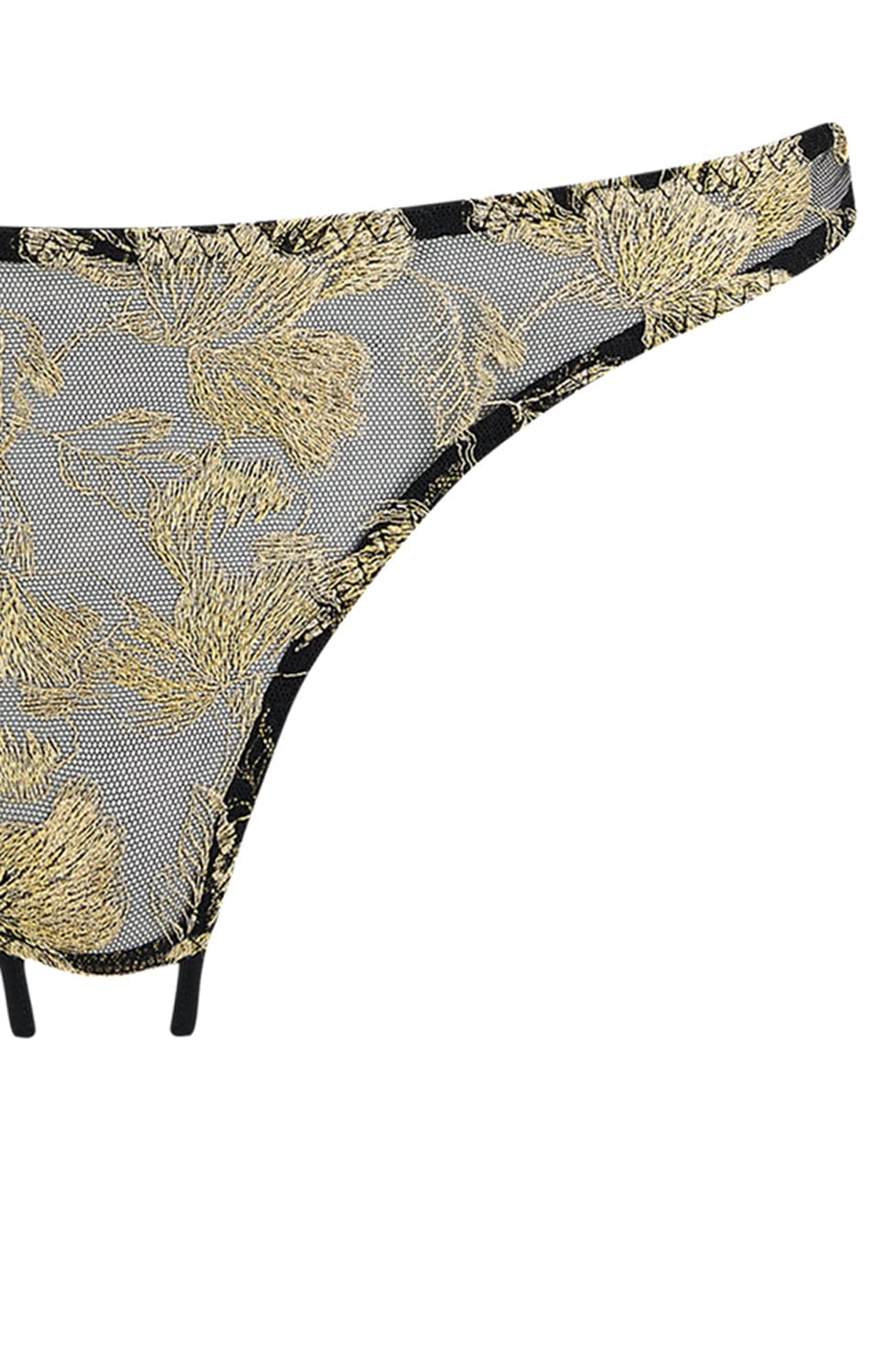 Sheer Lingerie Coco De Mer Underwear Oriana Open Knicker