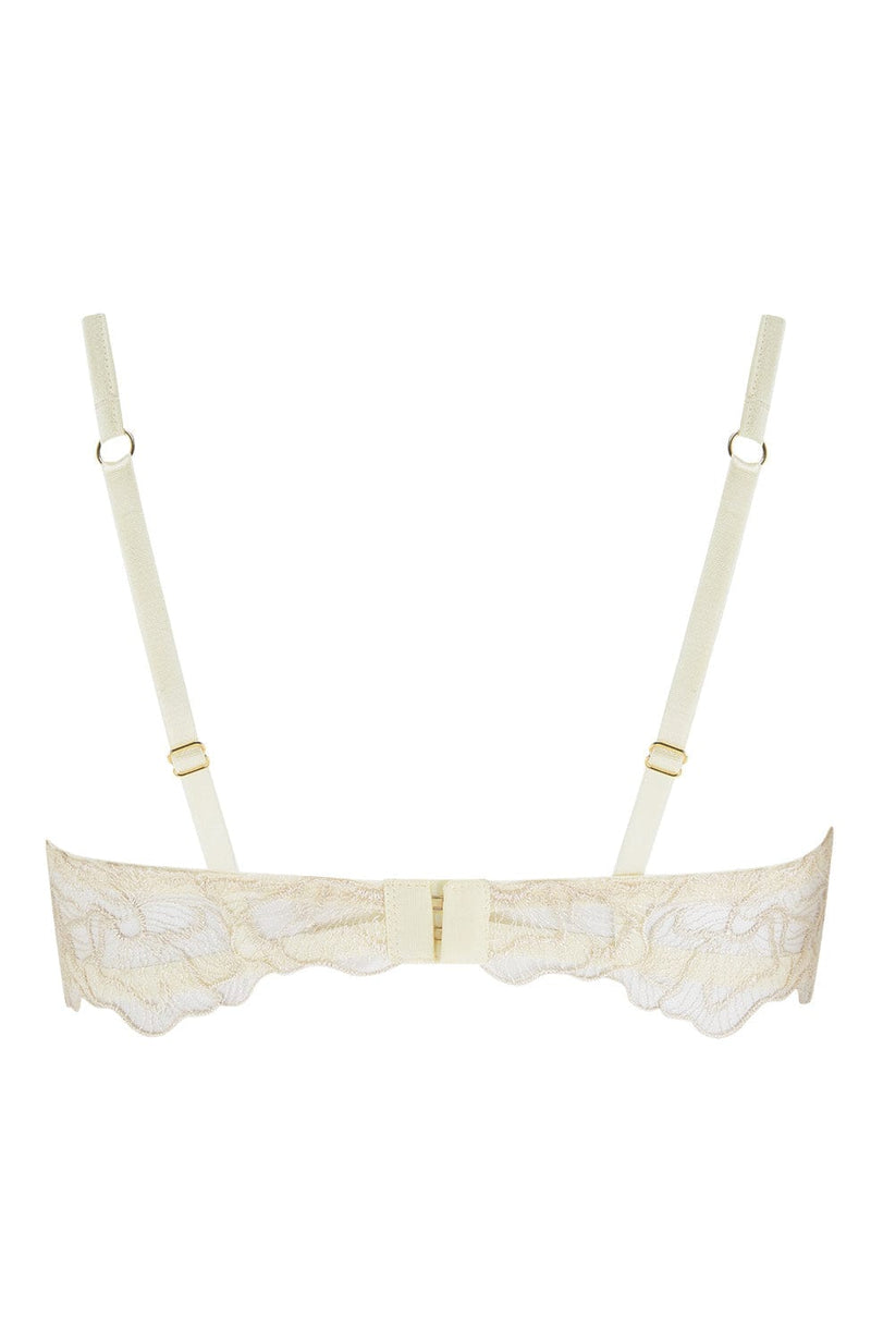 Sheer Lingerie Coco de Mer x Sheer Bras Orchids Half Cup Bra