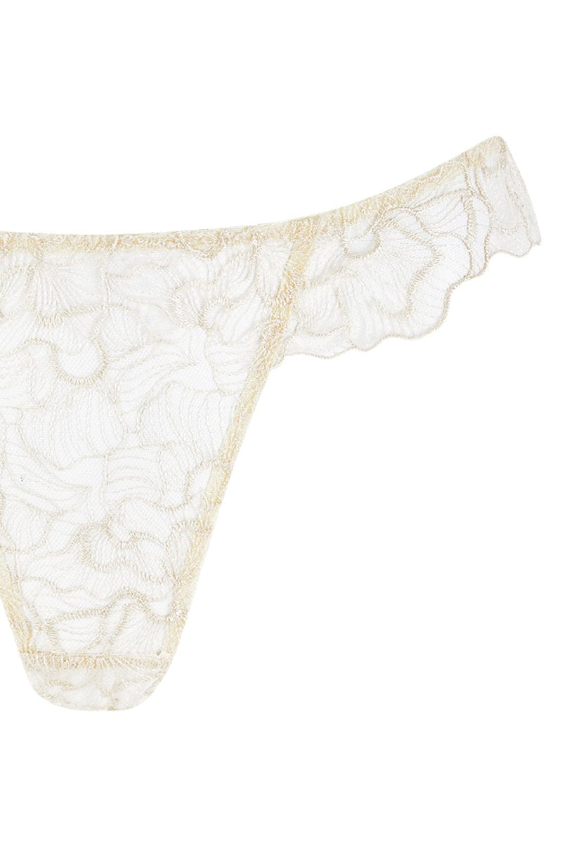 Sheer Lingerie Coco de Mer x Sheer Underwear Orchids Brazilian Knicker
