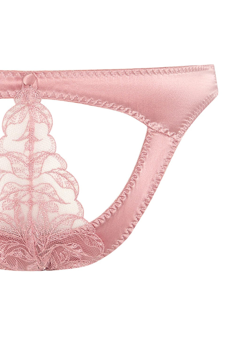 Rose Plunge Bra and Spanking Knicker Set-Lingerie Sets-Coco de Mer x Sheer-SHEER, SHEER, Luxury lingerie brand, Luxury lingerie Hong Kong, Designer lingerie HK, Designer lingerie online, International luxury lingerie, Luxury lingerie gift ideas, buy lingerie online, Designer lingerie global delivery, Luxury lingerie shipping to Australia, Luxury lingerie shipping to Singapore