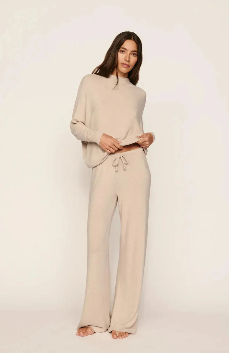 Sheer Lingerie Eberjey Loungewear Cozy Time Mock Pullover