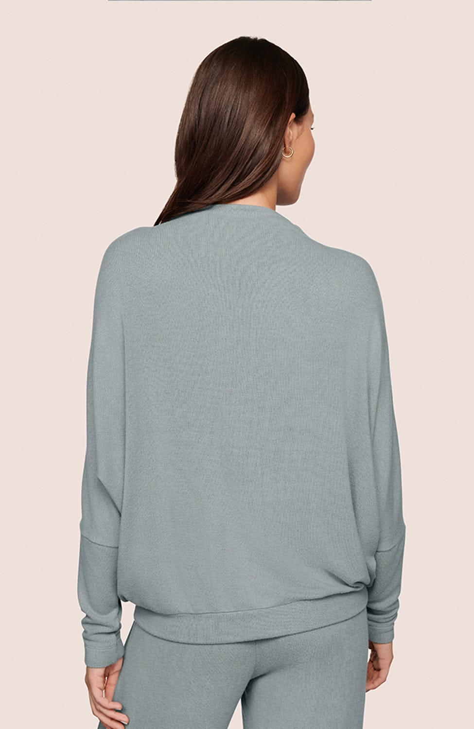 Sheer Lingerie Eberjey Loungewear Cozy Time Mockneck Pullover Set