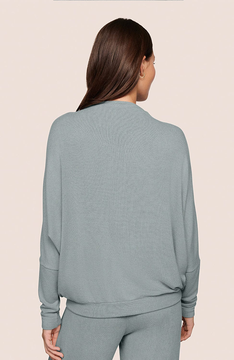 Cozy Time Mockneck Pullover Set-Loungewear-Eberjey-SHEER, SHEER, Luxury lingerie brand, Luxury lingerie Hong Kong, Designer lingerie HK, Designer lingerie online, International luxury lingerie, Luxury lingerie gift ideas, buy lingerie online, Designer lingerie global delivery, Luxury lingerie shipping to Australia, Luxury lingerie shipping to Singapore
