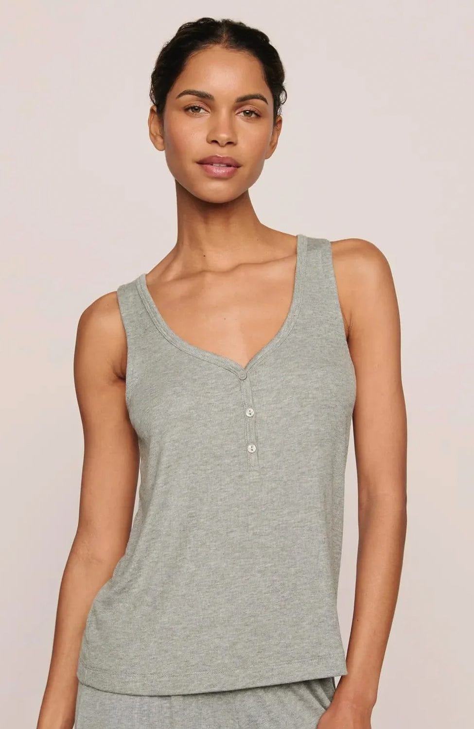 Sheer Lingerie Eberjey Loungewear Dream Rib V-Neck Tank & Shorts Set