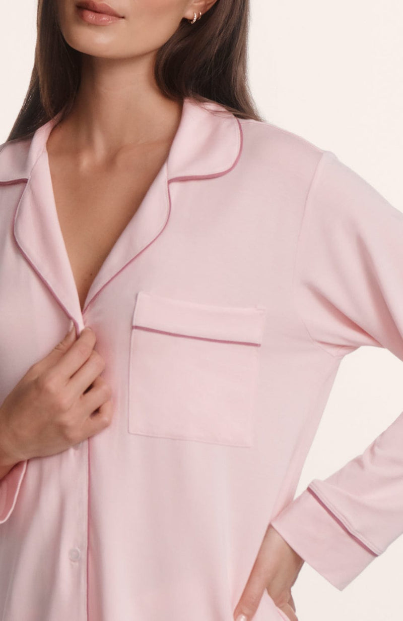 Gisele Long Pajama Set-Loungewear-Eberjey-SHEER, SHEER, Luxury lingerie brand, Luxury lingerie Hong Kong, Designer lingerie HK, Designer lingerie online, International luxury lingerie, Luxury lingerie gift ideas, buy lingerie online, Designer lingerie global delivery, Luxury lingerie shipping to Australia, Luxury lingerie shipping to Singapore
