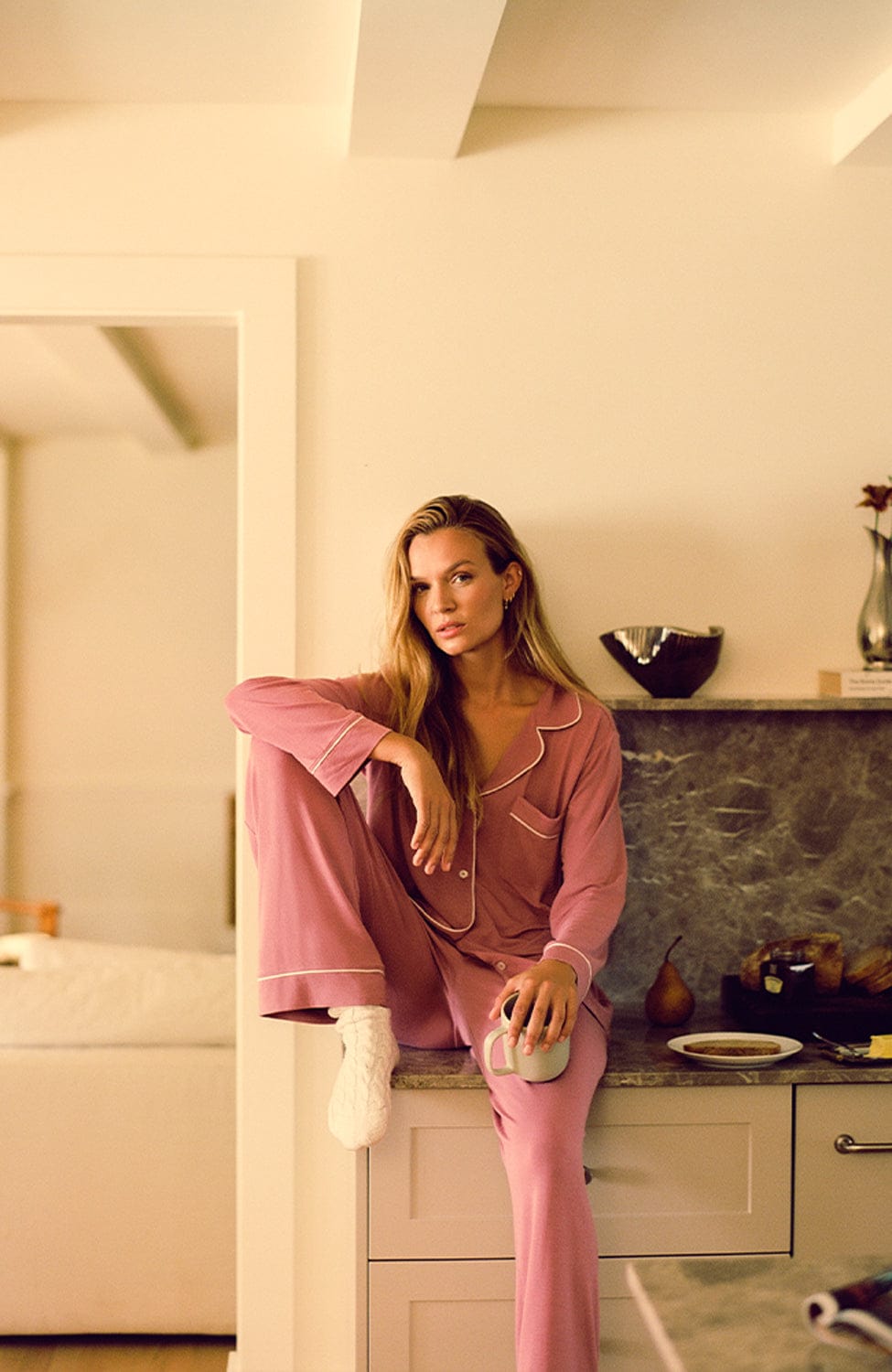 Sheer Lingerie Eberjey Loungewear Gisele Long Pyjama Set