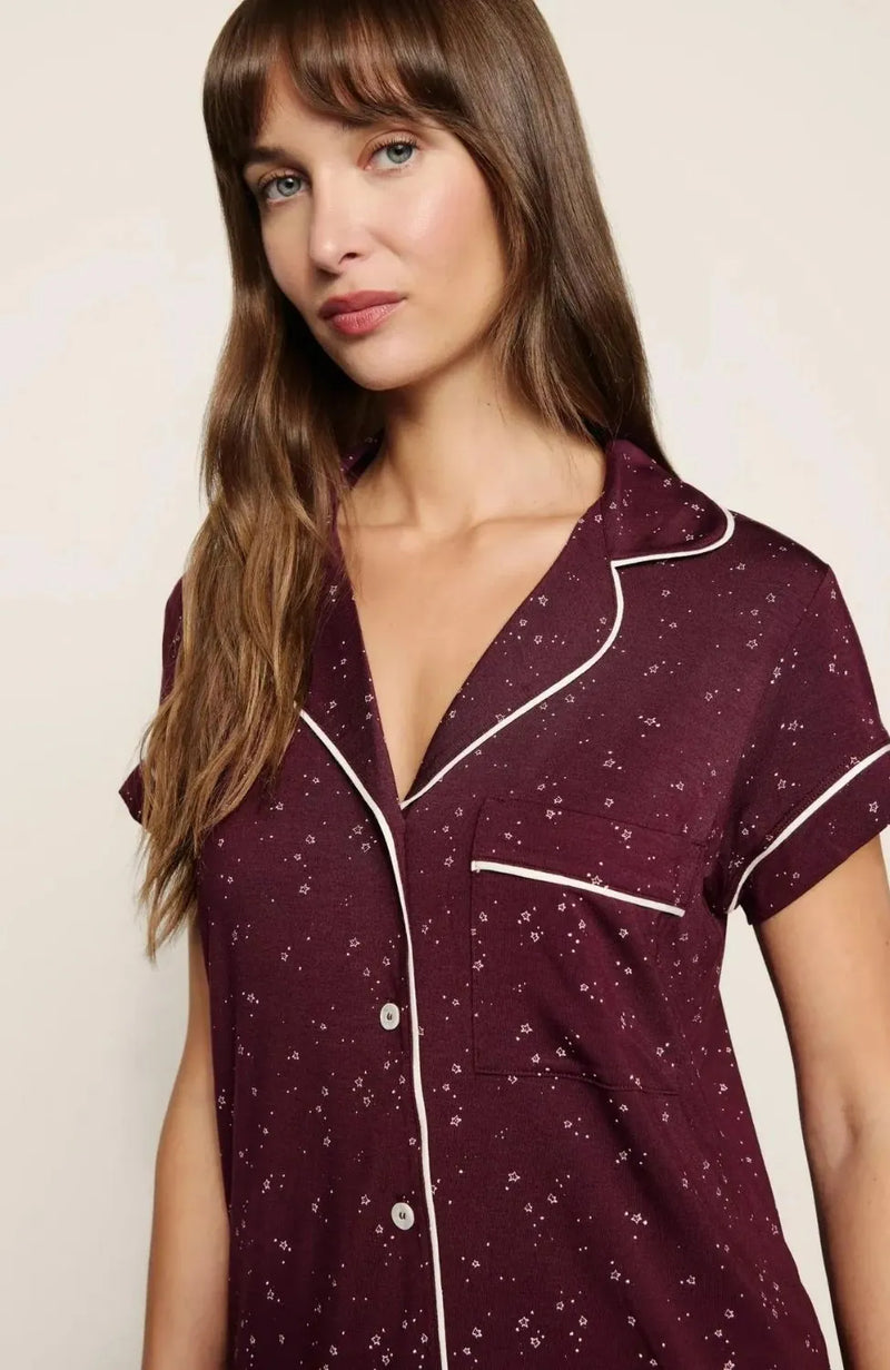 Sheer Lingerie Eberjey Loungewear Gisele Printed Shortie Pyjama