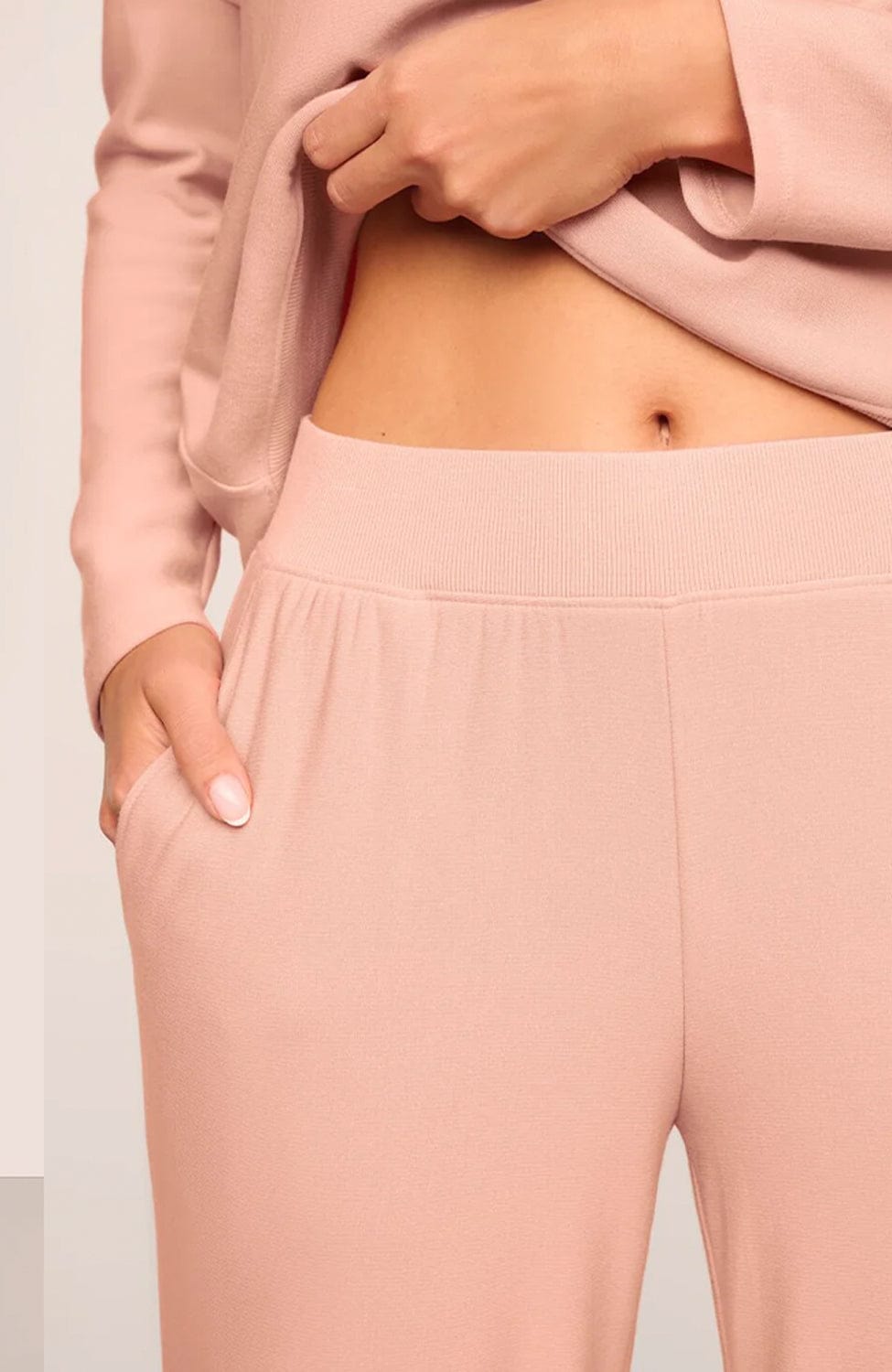 Sheer Lingerie Eberjey Loungewear Softest Sweats Pullover and Straight Pant Set