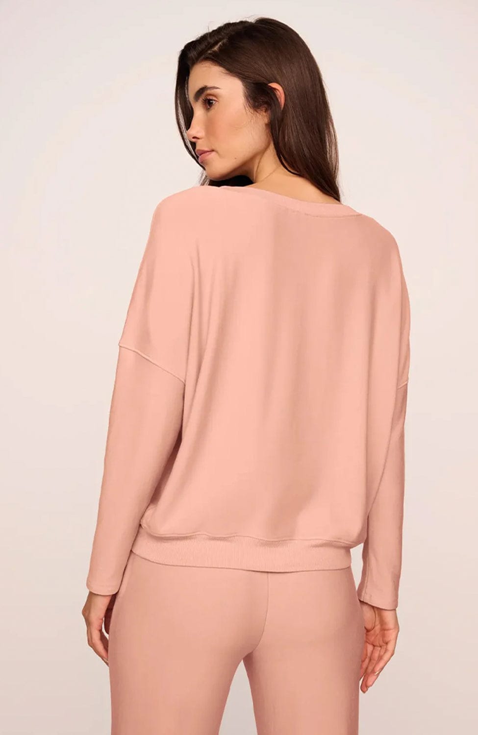 Sheer Lingerie Eberjey Loungewear Softest Sweats Pullover and Straight Pant Set