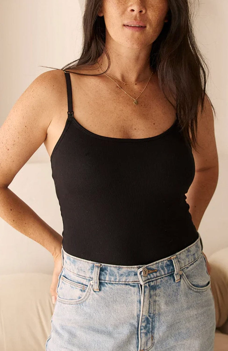Soft Ribbed Nursing Tank-Bodywear-Embrace-SHEER, SHEER, Luxury lingerie brand, Luxury lingerie Hong Kong, Designer lingerie HK, Designer lingerie online, International luxury lingerie, Luxury lingerie gift ideas, buy lingerie online, Designer lingerie global delivery, Luxury lingerie shipping to Australia, Luxury lingerie shipping to Singapore