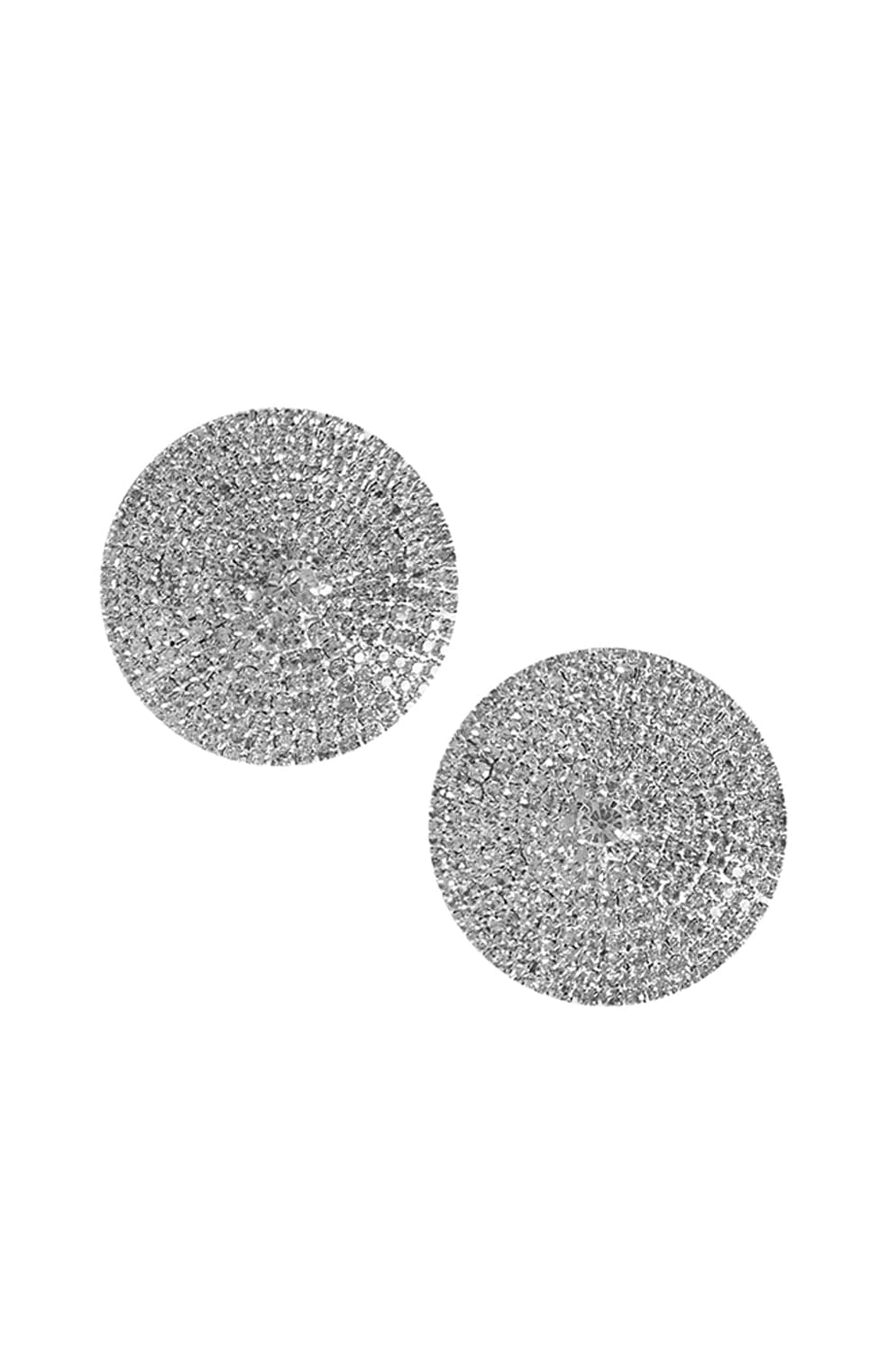 Sheer Lingerie Fleur du Mal Accessories Platinum / 1001 / O/S Embellished Crystal Reusable Nipple Covers