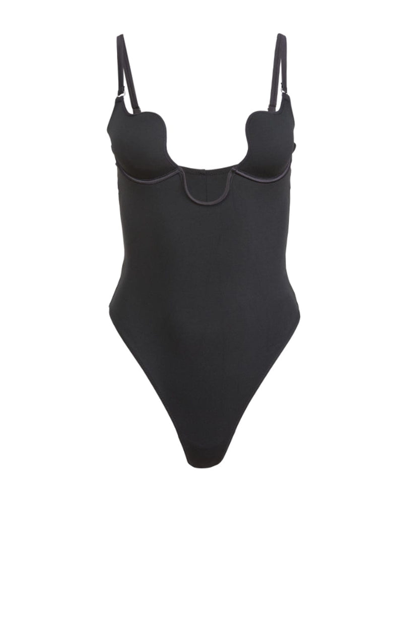 Le Stretch Micro U-Plunge Bodysuit-Bodywear-Fleur du Mal-SHEER, SHEER, Luxury lingerie brand, Luxury lingerie Hong Kong, Designer lingerie HK, Designer lingerie online, International luxury lingerie, Luxury lingerie gift ideas, buy lingerie online, Designer lingerie global delivery, Luxury lingerie shipping to Australia, Luxury lingerie shipping to Singapore