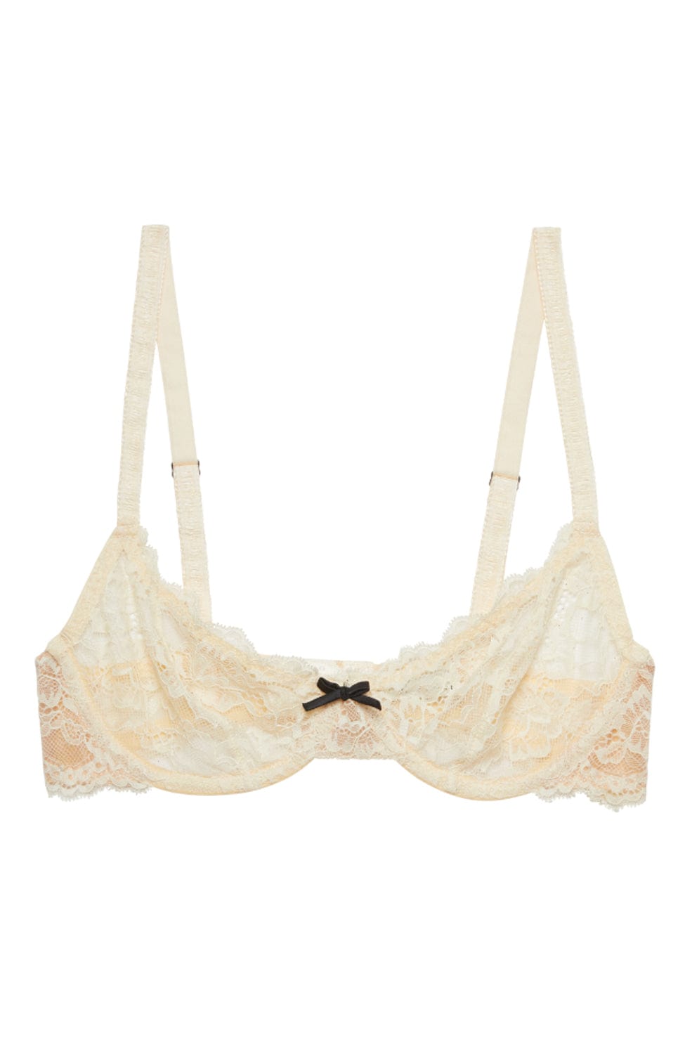Sheer Lingerie Fleur Du Mal Bras Daffodil Dream / 32B Bianca Lace Balconette Bra