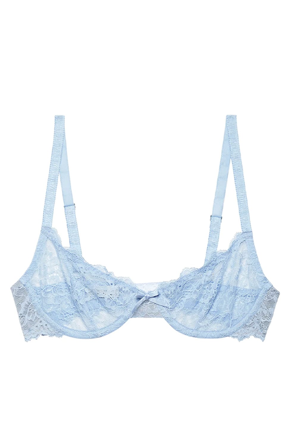 Sheer Lingerie Fleur Du Mal Bras Forget Me Not / 32B Bianca Lace Balconette Bra