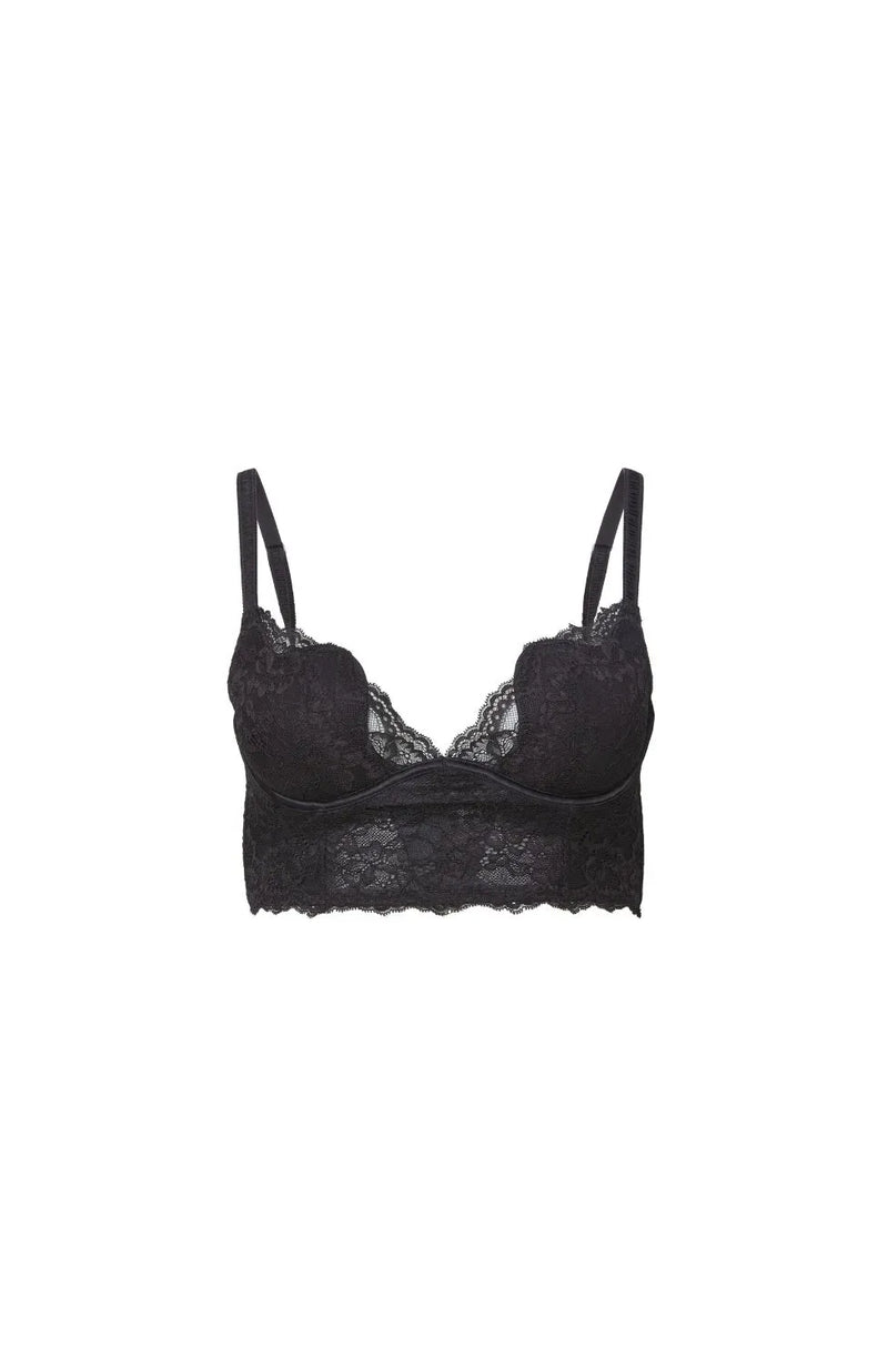 Sheer Lingerie Fleur Du Mal Bras Bianca Lace Seduce U-Plunge Longline Bra