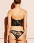 Sheer Lingerie Fleur du Mal Bras Bouquet Lace Bustier Top
