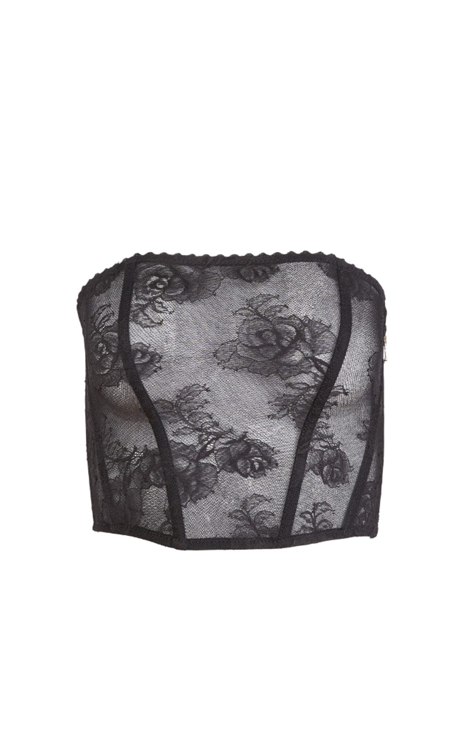 Sheer Lingerie Fleur du Mal Bras Black / 2402 / XS Bouquet Lace Corset Top