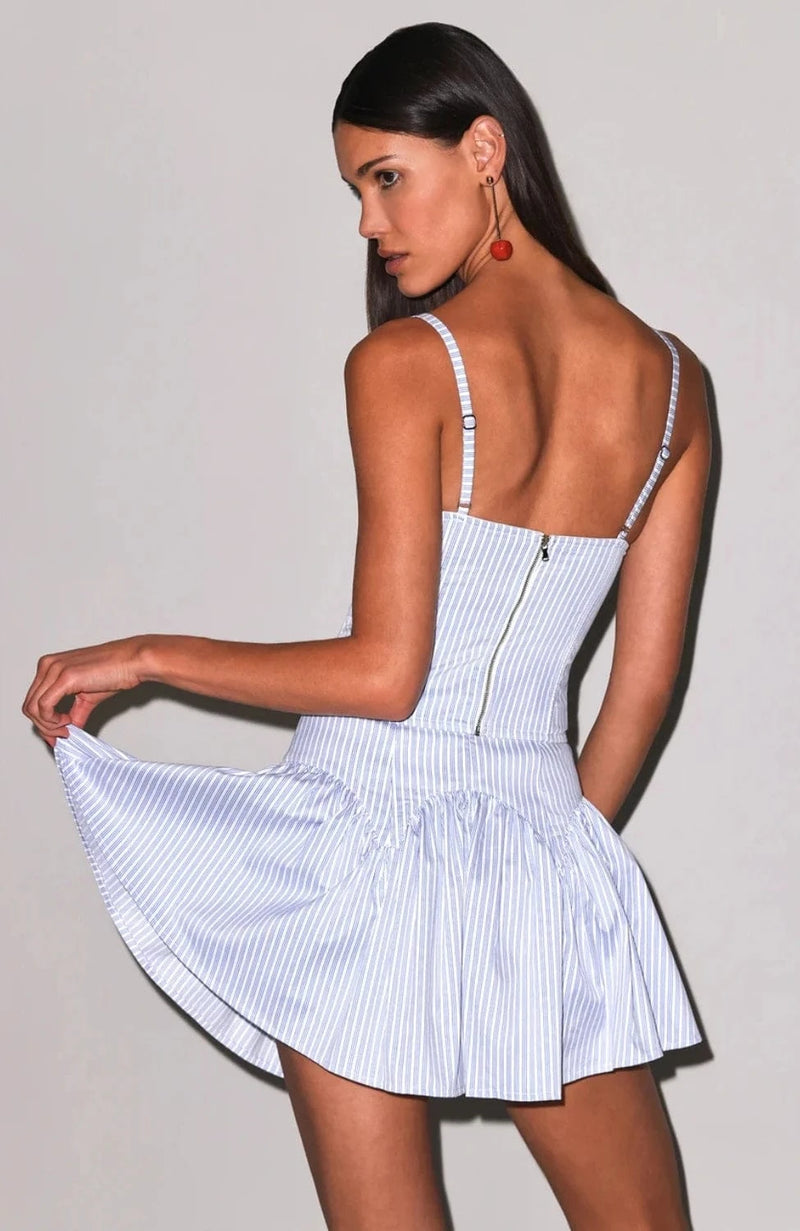 Sheer Lingerie Fleur Du Mal Bras East Hampton Poplin Corset
