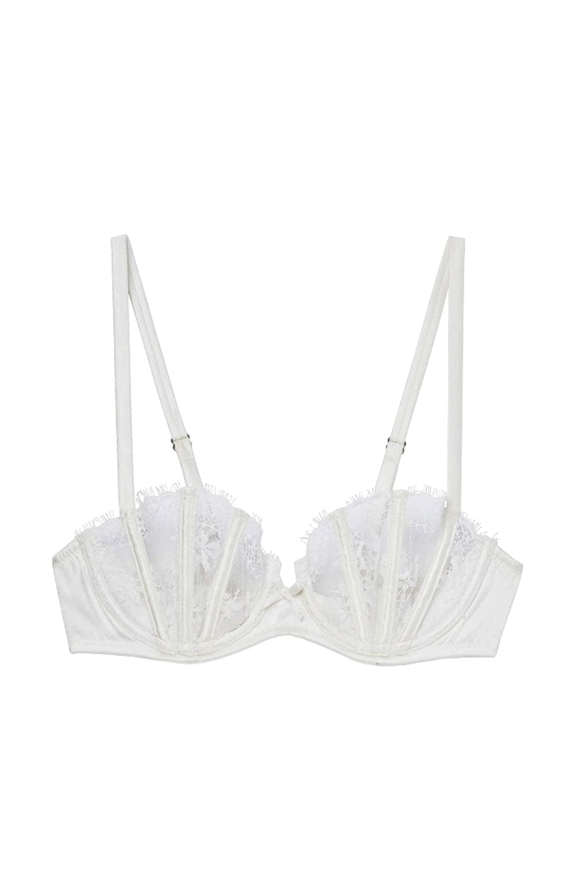 Frankie Lace Boned Balconette Bra-Bras-Fleur du Mal-SHEER, SHEER, Luxury lingerie brand, Luxury lingerie Hong Kong, Designer lingerie HK, Designer lingerie online, International luxury lingerie, Luxury lingerie gift ideas, buy lingerie online, Designer lingerie global delivery, Luxury lingerie shipping to Australia, Luxury lingerie shipping to Singapore