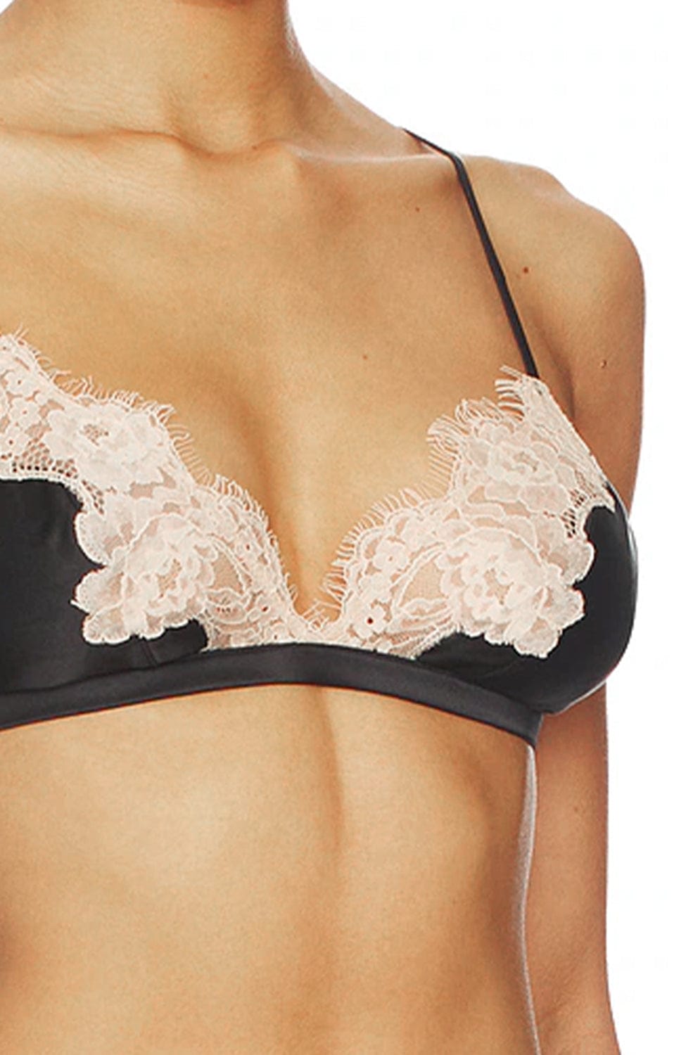 Sheer Lingerie Fleur du Mal Bras Juliet Lace Wireless Triangle Bra