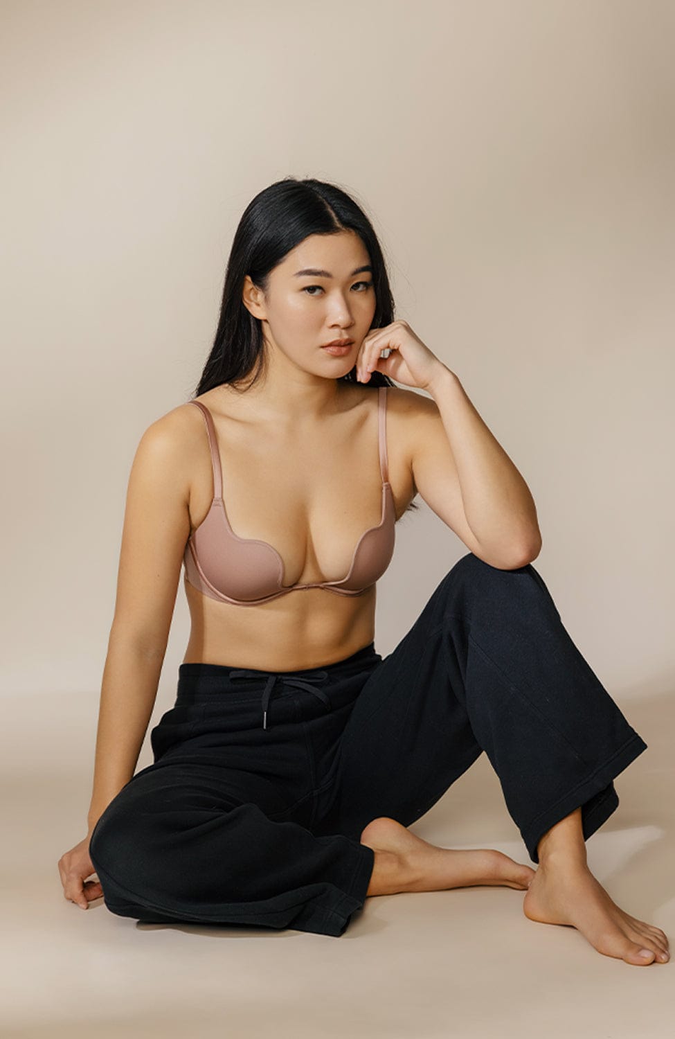 %shop_name_% Fleur du Mal_Le Stretch Micro U-Plunge Push Up Bra (Copy) _ Bras_