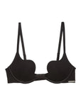 Sheer Lingerie Fleur du Mal Bras Black / 32A Le Stretch Micro U-Plunge Push Up Bra