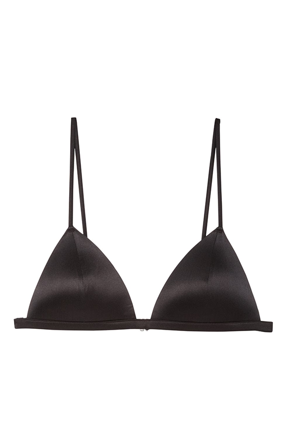 Sheer Lingerie Fleur du Mal Bras Black / XS Luxe Padded Wireless Triangle Bra