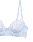 Sheer Lingerie Fleur du Mal Bras Poplin and Lace Demi Bra