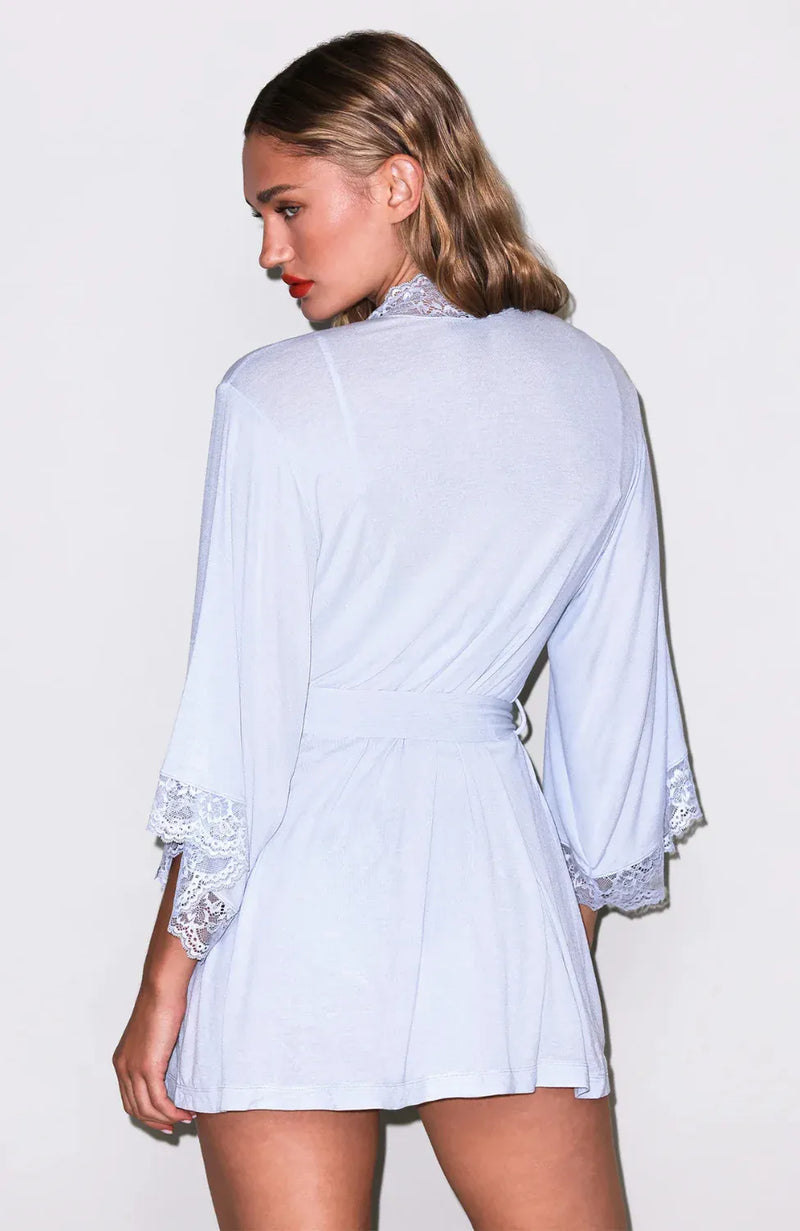 Sheer Lingerie Fleur Du Mal Loungewear Cashmere Butter Wrap Robe